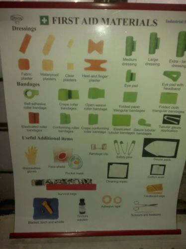 First Aid Chart, Dimension : 20 X 26 Inch