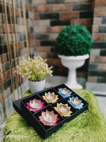 Brass Fancy Diya Set