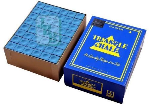 Triangle Chalk Billiards Chalk 144 Pcs, Color : BLUE