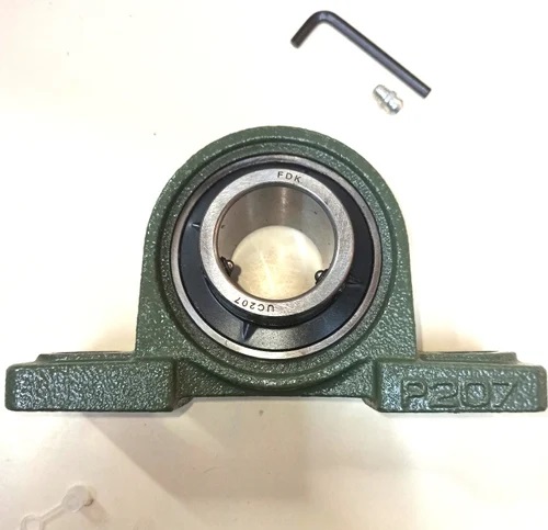 Dark Green Steel Pillow Block Bearing, Bore Size : 28.575 Mm