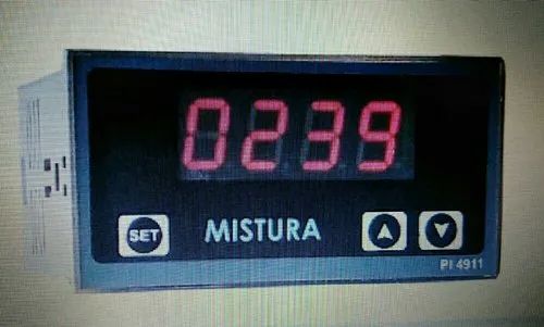 Mistura Automatic ABS Plastic Digital Process Indicator, Color : Black, Display Type : LED for Industrial