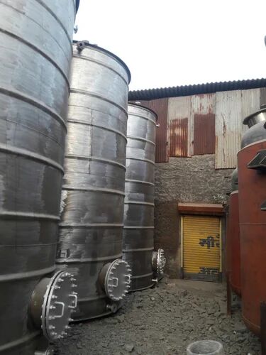 Yes Stainless Steel SS Storage Tank, Color : Metallic Grey