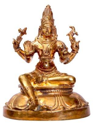 Polished Bronze Sitting Shiva Statue, For Home, Feature : Perfect Shape, Easy To Place, Complete Finishing