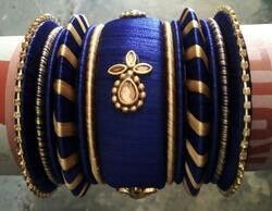 Blue Golden Bangles