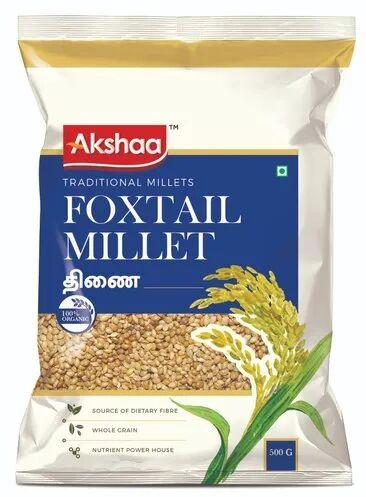 Organic Pure Foxtail Millet, For High In Protein, Packaging Type : Packet