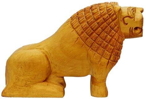 Wooden Lion Statue, Size : 3 Inch