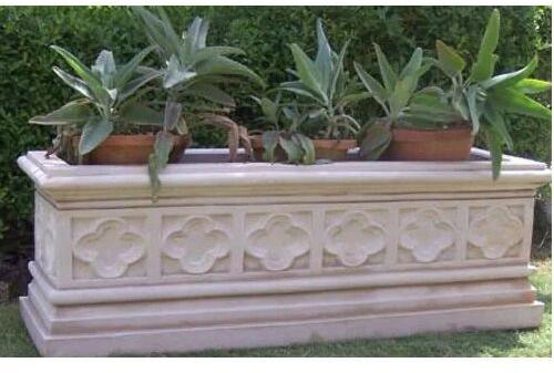 Carving Stone Planter, Size : 2 X 8 Feet