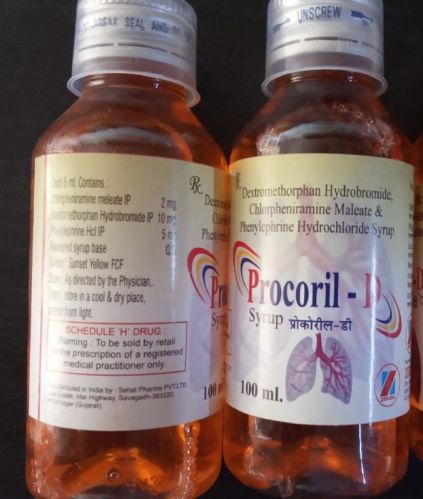 Procoril D Syrup, For Clinical, Hospital, Packaging Size : 100 Ml, 60 Ml