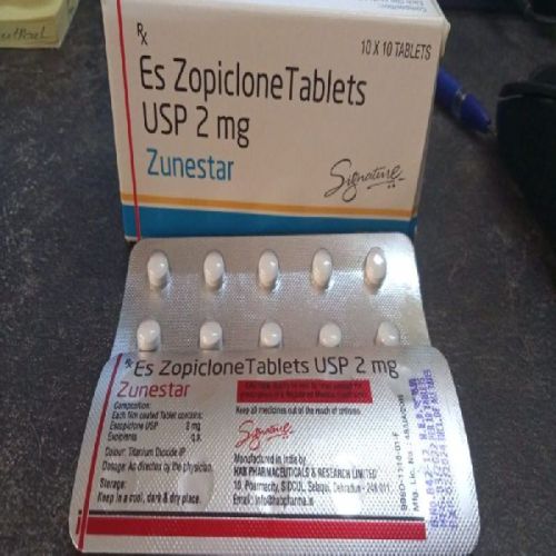 Es Zopiclone 2 Mg Tablets, Grade : Pharma Grade