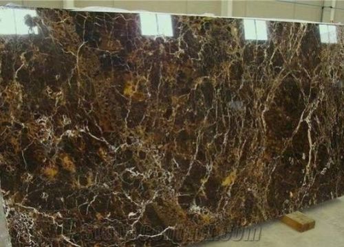 Golden Brown Marble Slab, For Hotel, Kitchen, Office, Restaurant, Feature : Crack Resistance, Stain Resistance