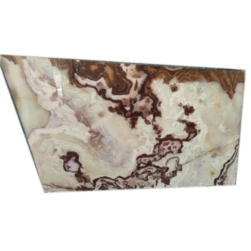 Non Polished Multicolor Onyx Marble Slab, For Countertops, Kitchen Top, Staircase, Feature : Crack Resistance