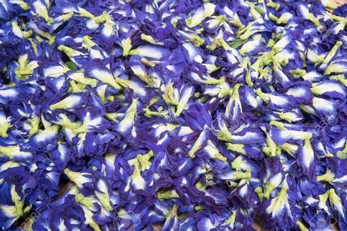 Organic Dried Butterfly Pea Flowers, Color : Blue