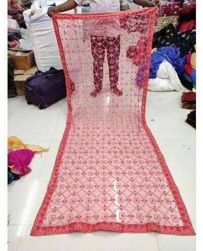 Embroidery Embroidered Silk Dupatta, Width : 36 Inch