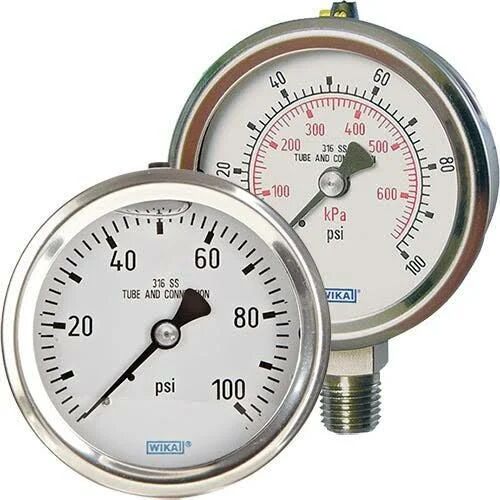 WIKA Pressure Gauges, Display Type : Analog