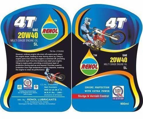 Offset Printing Oil Bottle Sticker, Packaging Type : Box