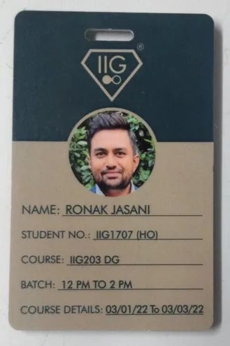 Rectangular PVC ID Card