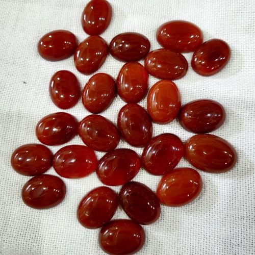 Red Yemeni Hakik Agate Loose Gemstone Cabochon