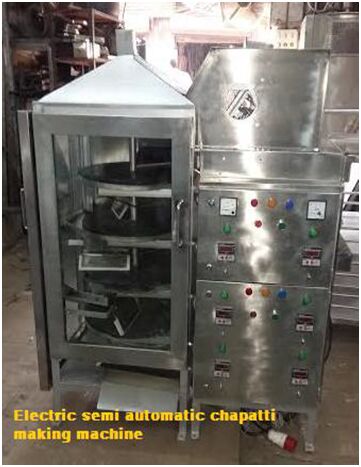 Semi Automatic Chapatti Making Machine, Color : Silver