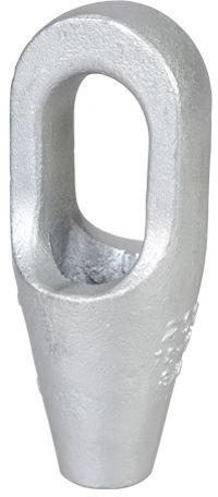 Silver Metal Open Spelter Socket, For Used Mast Raising Lines, Feature : 4 Times Stronger