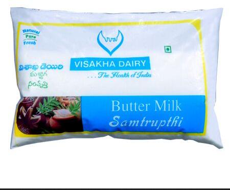 Visakha Dairy Butter Milk, Packaging Size : Poly Pack- 200 Ml