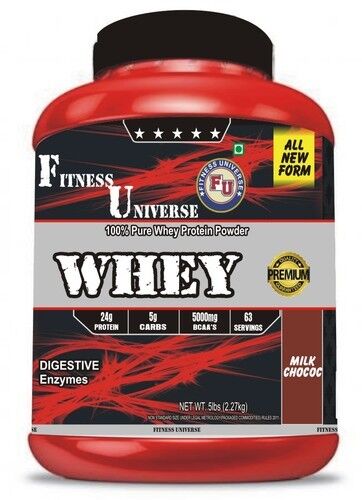 Fitness Universe Whey Protein, For Boost Energy, Muscle Building, Packaging Type : Plastic Container