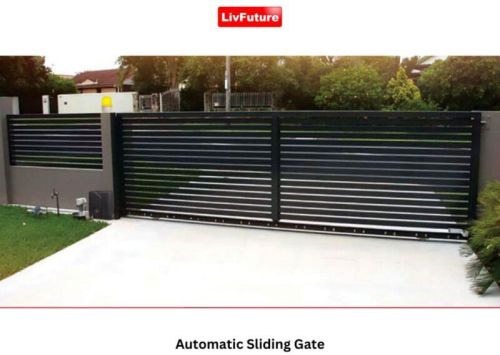 Mild Steel Polished Bluetooth Operated Automatic Siding Gate