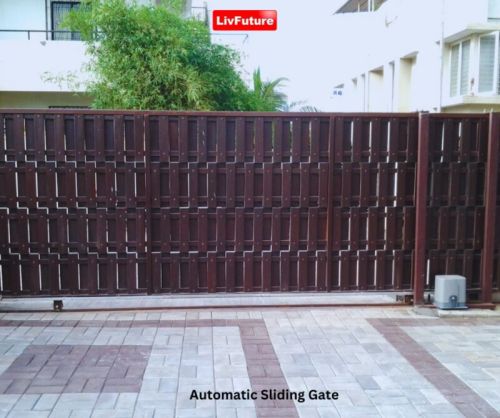 Mild Steel/ Stainless Steel Polished Remote Control Sliding Gate
