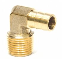Golden Round Polished Brass Hose Elbow, Technics : Forged, Molding