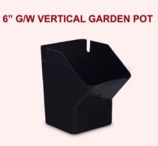 6 Inch Greenwall Vertical Garden Pot, Color : Black, Red Etc.