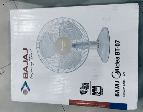 Plastic Table Fan, Color : White