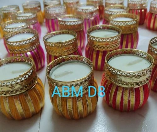 Round Damru Matki Candles, For Fine Finished, Packaging Type : Packet