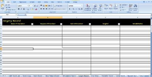 Health Medical Diary Application