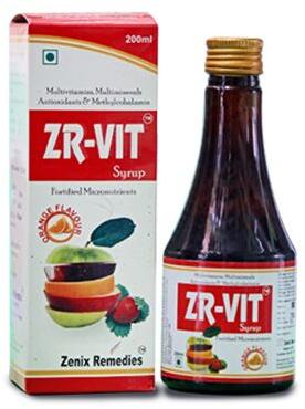 ZR-VIT SYRUP, Packaging Type : Glass Bottle