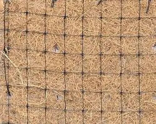 Coir Geotextile Mats, For Erosion Control, Color : Brown