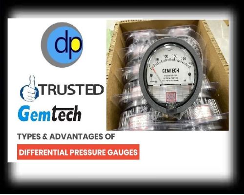 Mild Steel Gemtech Differential Pressure Gauge, For Air Compressor, Marine Engines, Display Type : Analog