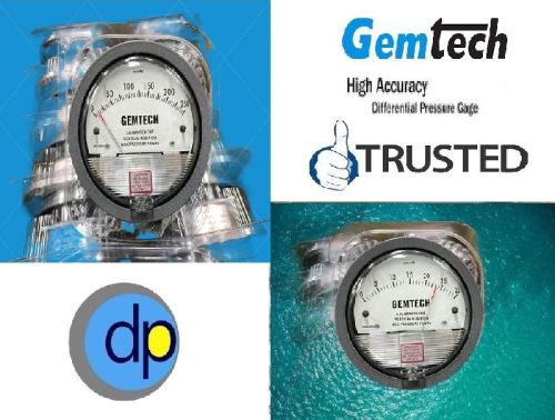 Model G2300-12MM - Gemtech Differential Pressure Gauges Range 6-0-6 Mm Wc