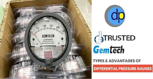 Model G2300-200 Cm - Gemtech Differential Pressure Gauges Range 0-200 Cm