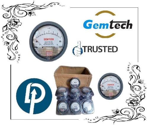 Gemtech- Series G2000-200MM - Differential Pressure Gauges Range 0 To 200 MM WC