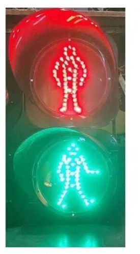 Red Round Pedestrian Signal Light, Voltage : 230V