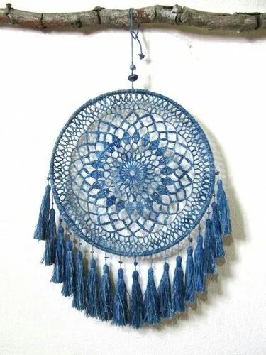 Round Wood Dreamcatcher Wall Hanging