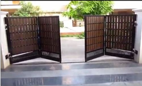 Electric Automatic Swing Gate Systems, Color : Brown