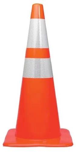 Red Conical Plastic Traffic Safety Cones, Feature : Durable