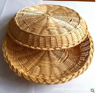 Rattan Pizza Tray, Shape : circular