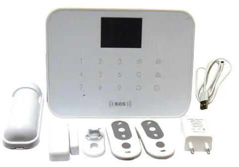 Wireless Burglar Alarm System, Color : White