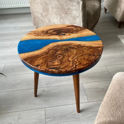 Epoxy Round Table
