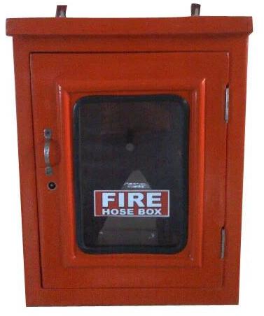 Red Mild Steel FRP Hose Box