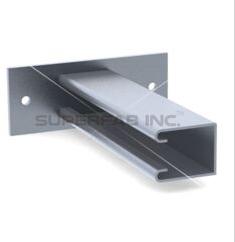 Stainless Steel Channel Ceiling Single Bracket, Color : Silver