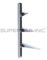 Aluminium Channel Shelf Bracket, Size : Customized
