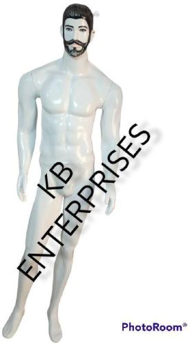 White Full Body Male Mannequin, For Fashion Display, Mall Use, Showroom Use, Style : Sitting