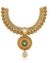 Polished Metal Kundan Necklace, Style : Antique